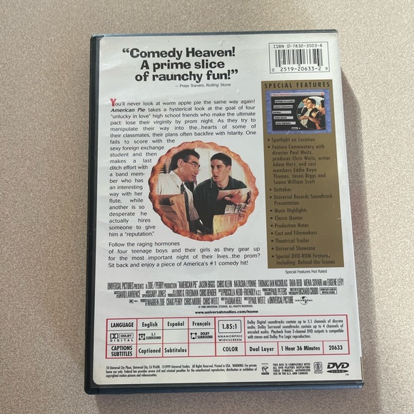 Bundle 3 DVDs for $12! Pre Owned American Pie Collector's Edition DVD Widescreen - Picture 3 of 4